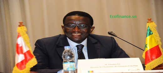 Amadou Bâ, ministre sénégalais de l'Economie, des Finances et du Plan.