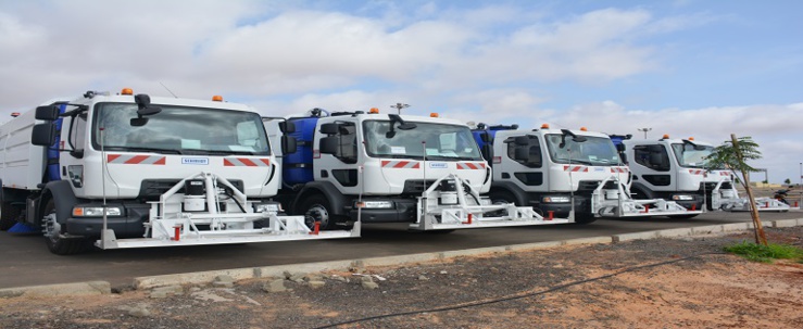 Les nouveaux camions balayeurs de l'Aibd.