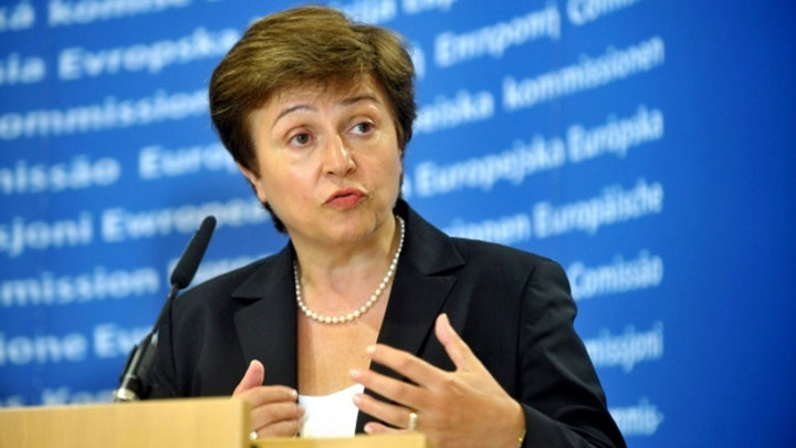 La directrice générale du Fmi, Kristalin Georgieva s’exprime sur l'impact économique de COVID-19 devant le G20