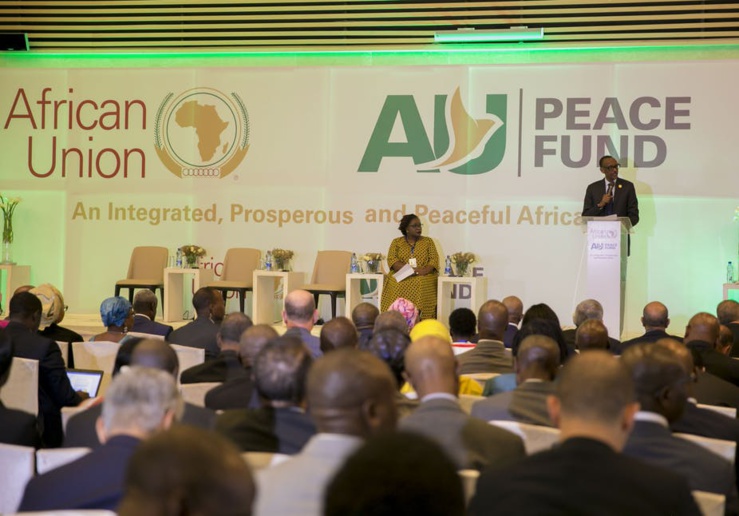 Addis-Abeba, novembre 2018. L'Union africaine lance son propre Fonds pour la paix dans le but d'assurer un financement prévisible des activités de paix et de sécurité en Afrique. paulkagame / flickr , CC BY-NC-ND