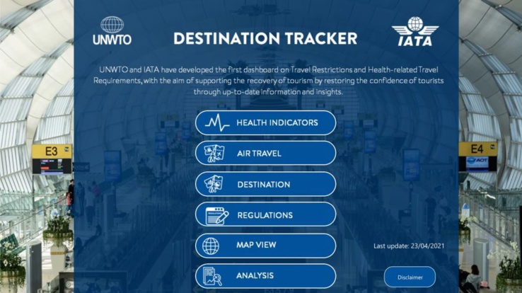 ’destination tracker’’ pour renforcer la confiance et accélérer le redressement du secteur du tourisme