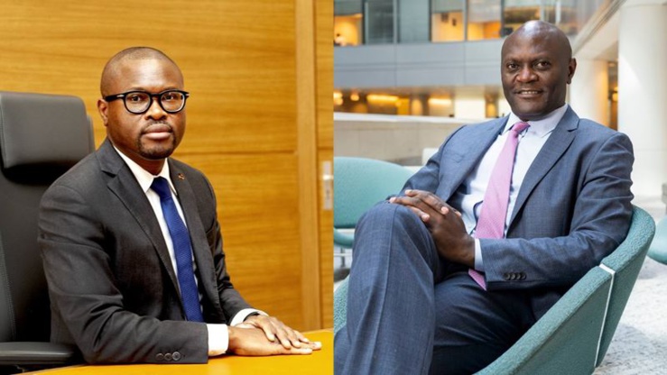 À gauche : Romuald Wadagni, premier ministre d'État béninois chargé de l'économie et des finances. (Photo : Serge Boya) À droite : Chef de mission du FMI au Bénin, Constant Lonkeng. (Photo : FMI)