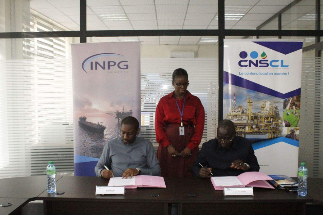 contenu local dans le secteur des hydrocarbures sénégalais : accord entre le cnscl et l'inpg pour renforcer les capacités des entreprises locales