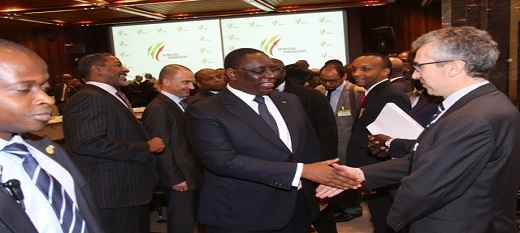 Le chef de l'Etat sénégalais à la réunion du groupe consultatif.