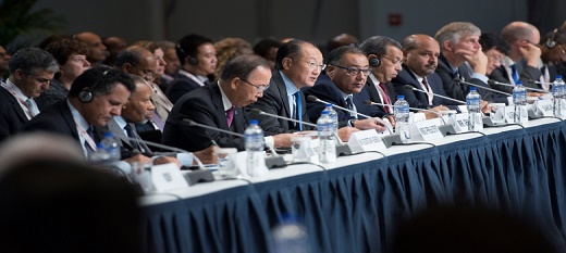 De grands dirigeants du monde en réunion à New York sur la création du global concessional financing facility (gcff).
