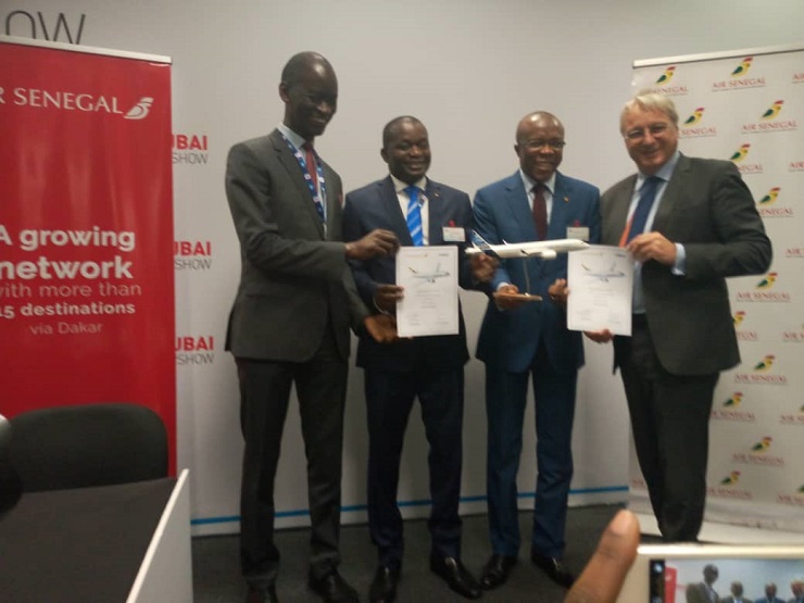 Signature des termes principaux relatifs à l’acquisition de 8 Airbus pour Air Sénégal SA.