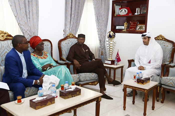 Rencontre de la délégation sénégalaise du Waqf avec le Directeur adjoint de Qatar Charity.