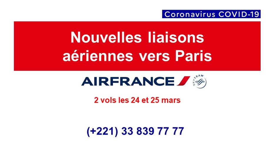 Covid-19 : ouverture de nouvelles liaisons aériennes vers Paris