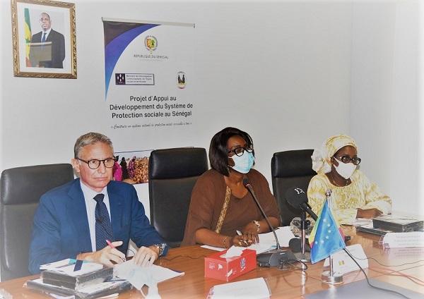 Cérémonie de lancement du projet d'appui au développement du système de protection sociale au Sénégal.