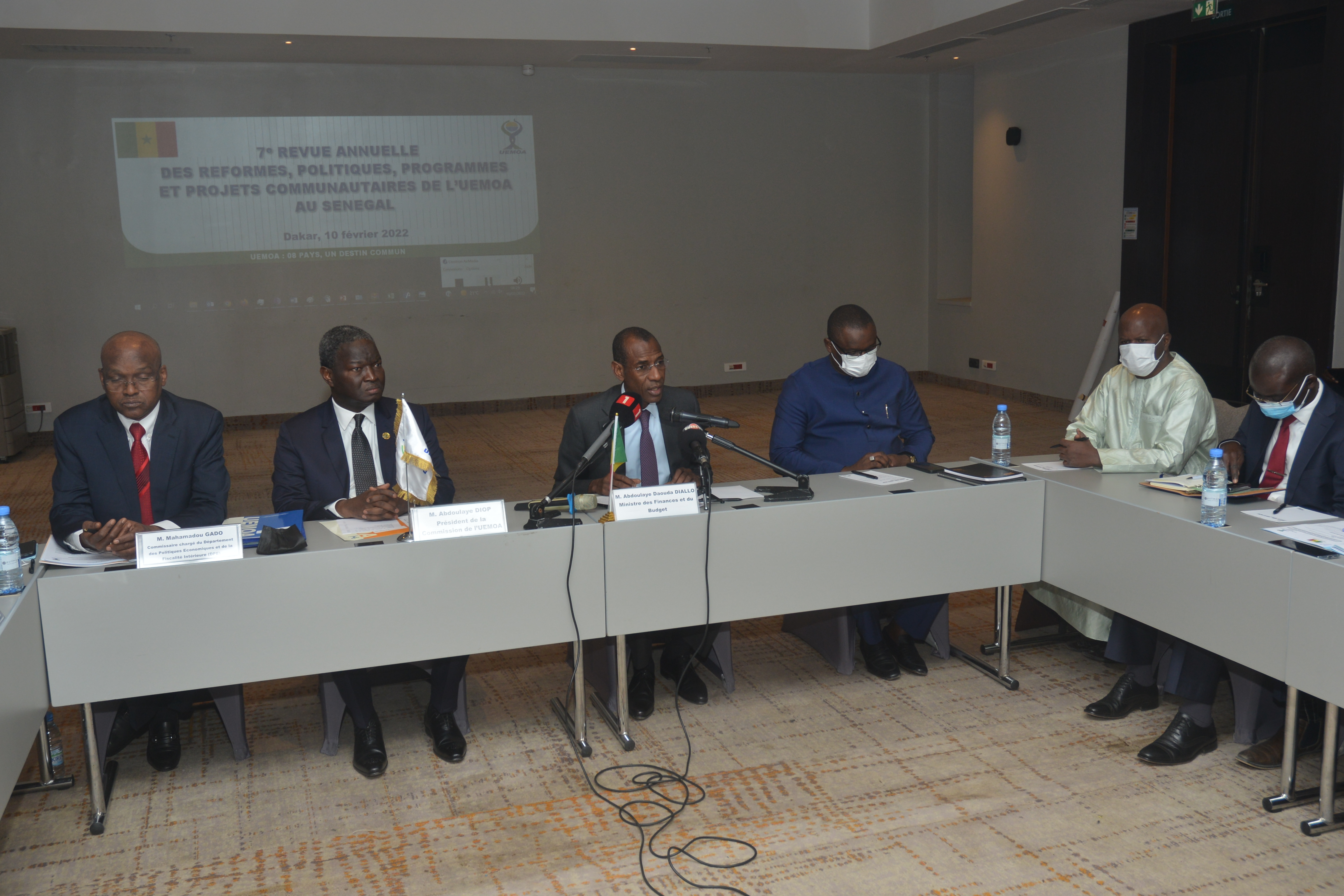 Cérémonie de présentation du Mémorandum national sénégalais de la Revue annuelle des réformes, politiques, programmes et projets de l’UEMOA.