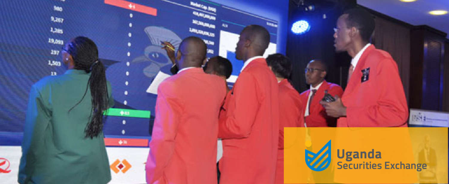 Session de trading automatisée à la Uganda Securities Exchange, la place boursière de l’Ouganda.