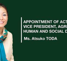 Top management de la Bad : Atsuko Toda nommée vice-présidente par intérim
