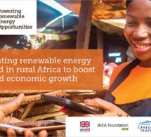 Energie propre Afrique : une subvention de 1,36 million d'euros accordée à neuf entreprises africaines pionnières