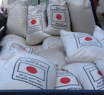 Riz japonais offert au gouvernement sénégalais dans le cadre de son assistance alimentaire. 